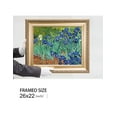 thumbnail image 6 of DECORARTS - Irises in the Garden, Vincent Van Gogh Art Reproduction. Giclee Prints Match with Golden Framed for Wall Decor. Picture Size: 20x16 in, Framed Size: 26x22 in, 6 of 7
