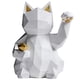 thumbnail image 2 of Btafrte Resina Geométrica Mate Gato La Suerte Estatua Adornos Animal Modelo Del (blanco), 2 of 9
