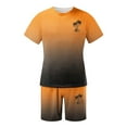 thumbnail image 2 of Costumes pour Hommes - Classification et Titre des Produits pour Hommes et Ensemble de Sport Été 2024 Athlétisme Décontracté Manches Courtes Col Rond Imprimé Noix de Coco, 2 of 3