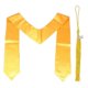 thumbnail image 1 of 2pcs Bachelor Graduation Gown Stole Tassel Plain Graduation Stole for Bachelor Graduation Students (Golden), 1 of 2