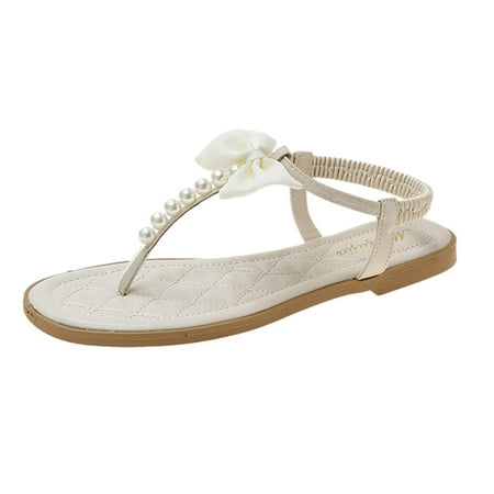 

Summer Shose 2022 Summer Womens Casual Shoes Rhinestone Flat Flip Flops Leisure Sandals J11