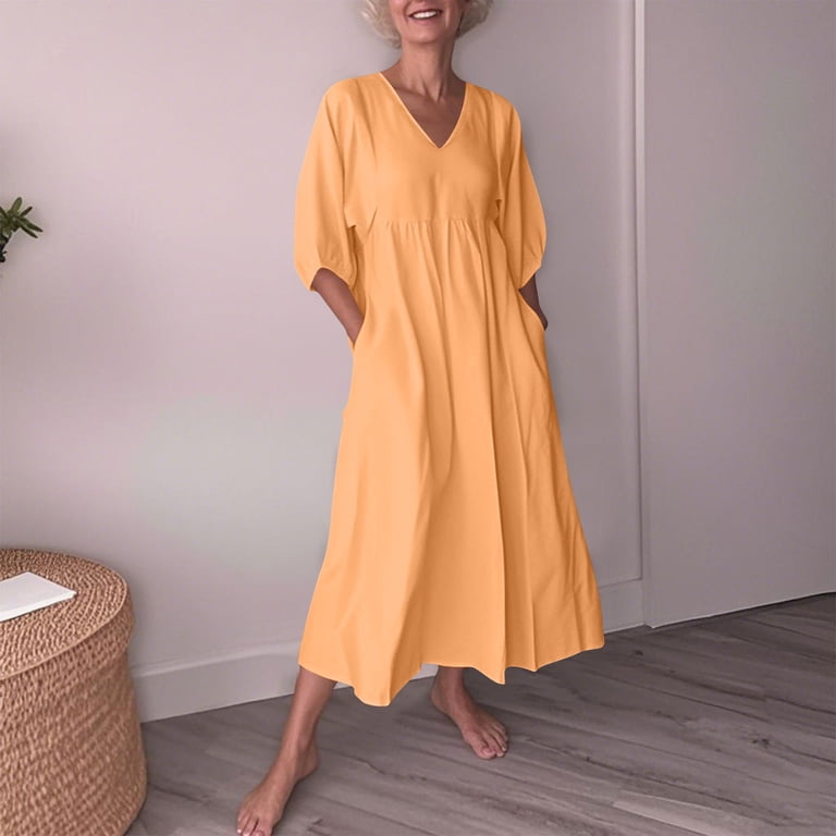 slim fit dress slacks Final Sale Plus Size Smocked Chiffon Baby Doll Dress in Puce/Lime Yell –  Chic And Curvy main image 0
