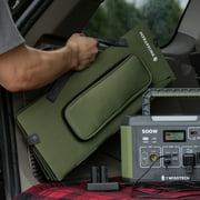 Swiss Tech 60W Foldable Solar Panel, USB-A and USB-C, Phone Charger, Waterproof, Emergency, Solar Panel Only