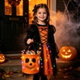 thumbnail image 4 of Light Up Halloween Bucket Led Halloween Basket Trick Or Treat Bags Glow In The Dark Bucket Candy Bucket Bags Reusable Goody Candy Bucket Halloween Birthday Party Favor Supplies 10.24 Inch, 4 of 7