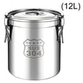 thumbnail image 6 of Yiaieng Food Storage Container, 12L304 Stainless Steel Airtight Canister W/Lid Food Container for Home Kitchen, 6 of 10