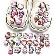 12,25,35Pcs Hello Kitty Shoe Charms for Clog Decoration, Cute Cartoon