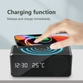 thumbnail image 4 of Herunwer 6-in-1 Wireless Charging Bluetooth Speaker with Digital Clock, Alarm, and Temperature Display, 4 of 9