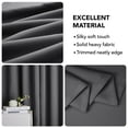 thumbnail image 3 of Deconovo Gray Blackout Curtains Pack of 2, Rod Pocket Thermal Window Curtains for Patio 42W x 63L inch Dark Gray, 3 of 9