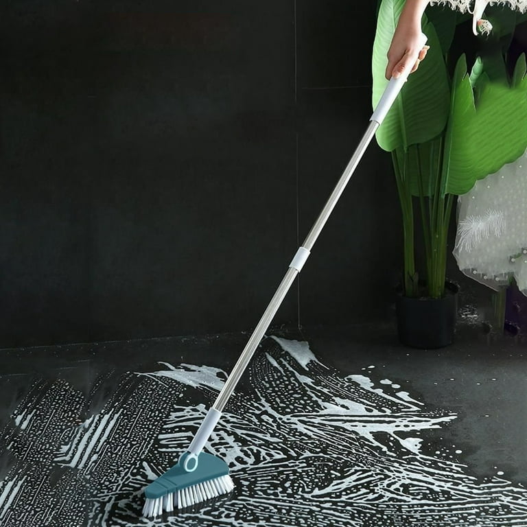 Tub Tile Cleaner Brush with Long Handle Shower Brush Cleaner Toolfor  Bathroom Bathtub Toilet Floor Kitchen Baseboard Cleaner Flexible Brush Head