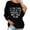 Black, variant on Olyvenn Letter Print Graphic Sweatshirt Womens Tops Casual Plus Size Loose Women Full Sleeve Crew Neck Tops Shirts For Women 2022