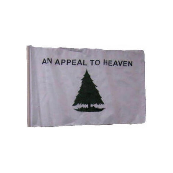 12x18 12"x18" An Appeal To Heaven W/ Grass Accurate Sleeve Flag Boat Car Garden