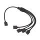 thumbnail image 1 of Divisor de cable argb, 1 a 4 hírra a hurbra 5 v 3 pines rgb cable de extensión divisor para chasis de computeradora enfriador de cpu y ventilador argb de 5 v, 1 of 7