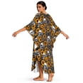 thumbnail image 2 of SEANATIVE Plus Size Kaftan Dress for Women Caftan Beach Cover Up Swimsuit Coverups Stylish Kaftans 2026 Summer Maxi Dress for Hawaii Vacation, Skull Sunflower, 2 of 7