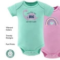 thumbnail image 3 of The Peanutshell Dino Girl Bodysuit Pack Baby Outfits for Baby Girls 3-6 Months, 4-Pack, 3 of 6