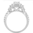 thumbnail image 3 of Silvago Jewel Infinity Twisted Diamond Ring - 1.3 Ct Round Cut Lab Created Simulated Diamond - 14K White Gold Plated - Women's Engagement Ring for Her - Ideal Gift for Weddings Proposal, 3 of 3