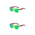 thumbnail image 4 of Transemion Women S Fashion Retro Mirror Lens Options Protection Comfortable Fit Lightweight Frame green 2Set, 4 of 6