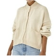 Clearance！Wendunide Cardigan Sweaters for Womenladies Fashion Solid