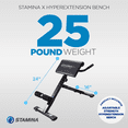 thumbnail image 4 of Stamina X Adjustable Ab, Back, & Core, Exercise Hyperextension Bench, Black, 4 of 14