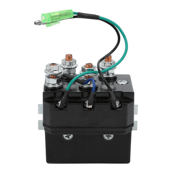 2X Winch Solenoid, Winch Solenoid 12V for 1500-5000Lb Winches ATV UTV Winch Contactor Solenoid Relay Winch Solenoid