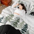 thumbnail image 4 of Feelyou Farmhouse Bear Print Bedding Comforter Set 7 Pieces, Woodland Animal Full Bedding Set, Teens Boys Girls Kids Fitted Sheet Flat Sheet, Luxury Bedroom Decor, 4 of 7