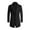Black, variant on Mens Winter Coats Slim Fit Notched Collar Long Jacket Overcoat Fall Classic Long Jacket Overcoat Men's Fashion, Black, Size L