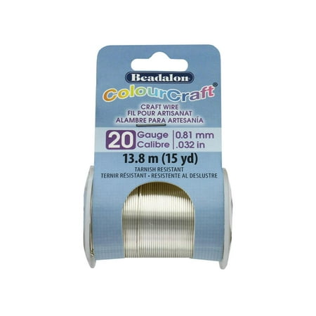 Beadalon ColourCraft Wire 20ga Silver 15yd