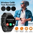 thumbnail image 4 of Mingdaln 2025 New Multifunctional Men's Smart Watch, 1.39-inch Large Screen, (Answer/Make Calls/Message Reminder Function), with Fitness Tracker, fits for Android and Iphone Devices, 4 of 11