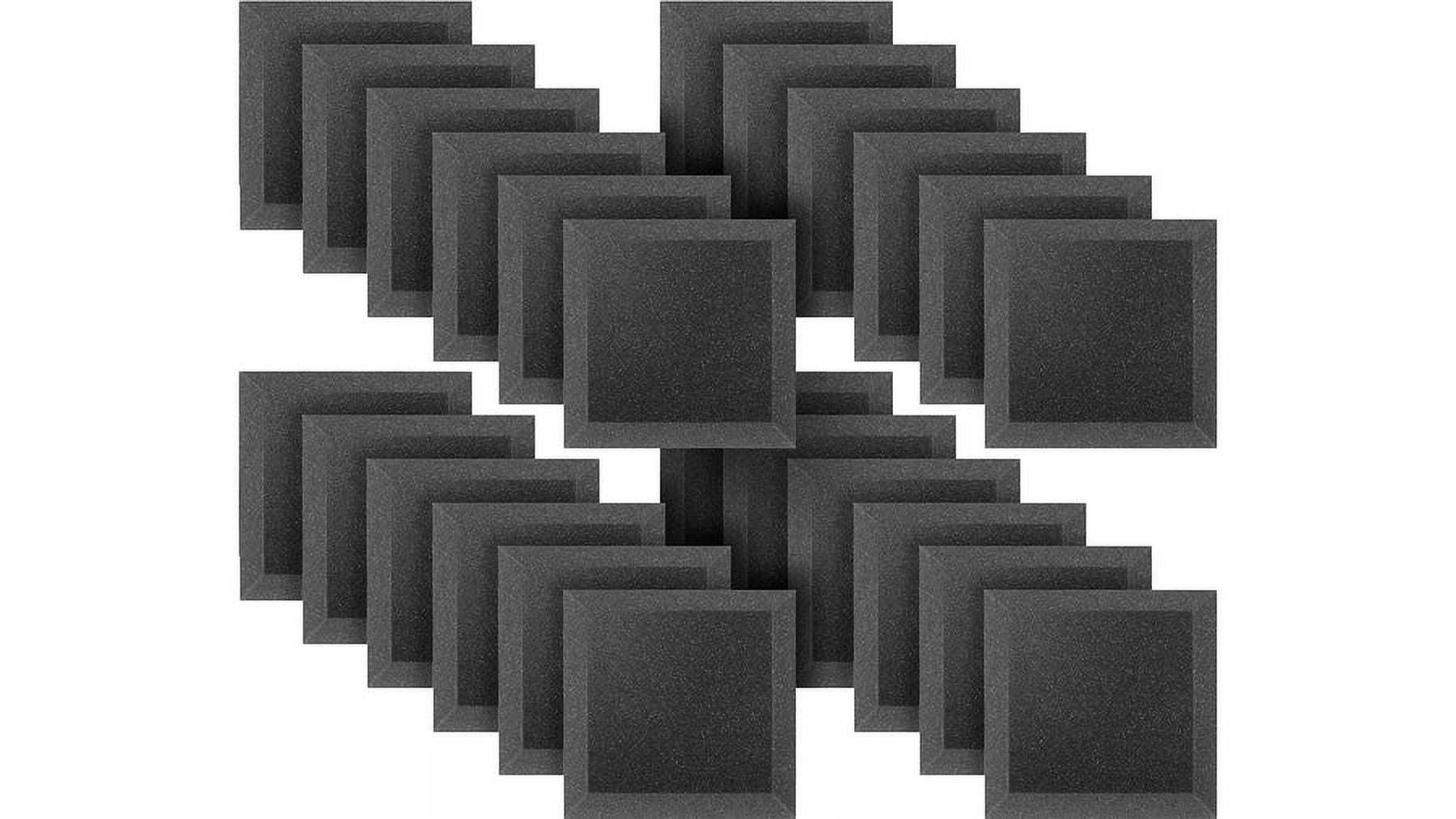 Ultimate Acoustics UA-WPB-12 Acoustic Foam Absorption Panels - 12"x12"x2" Bevel 24-Pack