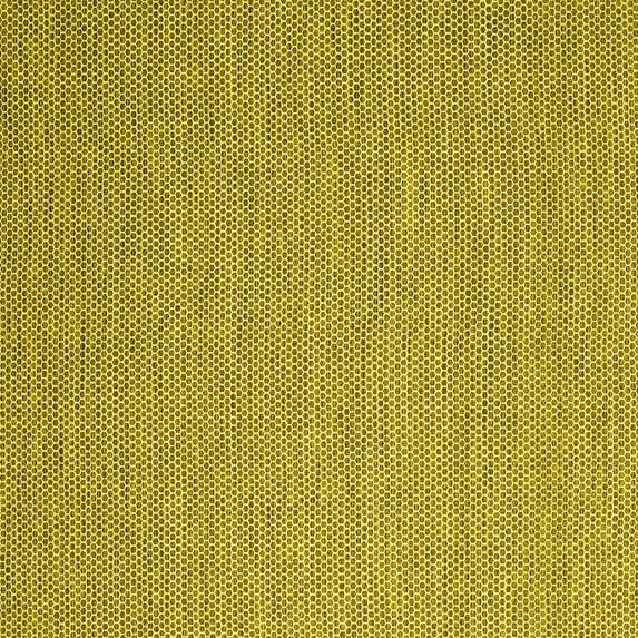 Ahgly Company Machine Washable Indoor Square Abstract Yellow Contemporary Area Rugs, 5' Square
