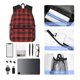 thumbnail image 4 of Easygdp Red Black Plaid Mochila Casual para Portátil, Mochila para Escuela, Viajes, Negocios, 4 of 6