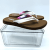 Flojos Women's Flip Flop / Thong Sandals - White / Tie Dye, SIZE US 9M