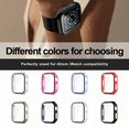 thumbnail image 2 of Entronix Colorful Case Compatible for iWatch Series 10 (2024) 42mm with Built-in Tempered Glass Screen Protector, Full Coverage, Black, 2 of 6