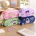 thumbnail image 5 of Large Capacity Soft Pencil Case for Teens Girls | Cute Pencil Pouch with Compartments Handle, Stationery Bag Box for Middle and High School Students Back to School Gifts, 5 of 7