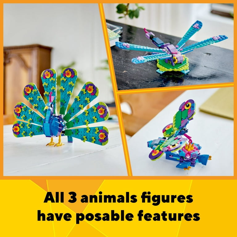 LEGO Creator 3 in 1 Exotic Peacock Building Set for Kids