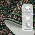thumbnail image 2 of EcoSummer Area Rug 9x12, Washable Low Pile Non-Slip Floral Carpet for Living Room, Bedroom, Dining Room, Soft Modern Rug in Green, 2 of 6