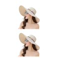 thumbnail image 2 of Sonducket Gorra de playa suave y transpirable con protección UV - Manténgase protegido bajo el sol Sombrero de paja para la playa Sombrero de Type2 NO2, 2 of 6