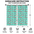 thumbnail image 2 of Blackout Kids Curtains,Turquoise Christmas Gnome Pattern Childrens Insulated Curtains Set Of 2,Bedroom Essentials,Toddler Room Decor 42"x84", 2 of 5