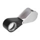 thumbnail image 4 of Lupa de lente de lupa de joyero plegable con aumento de 10X-21 mm con luz LED blanca y UV, 4 of 8