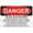 Warning Sign 2, variant on Metal Sign, Danger Sign - FLAMMABLE MATERIAL NO SMOKING WITHIN 20 FEET, Waterproof, Fade and Scratch Resistant, safety signs, equipment Warning signs, etc