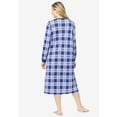 thumbnail image 2 of Dreams & Co. Plus Size Thermal Henley Nightgown, 2 of 6