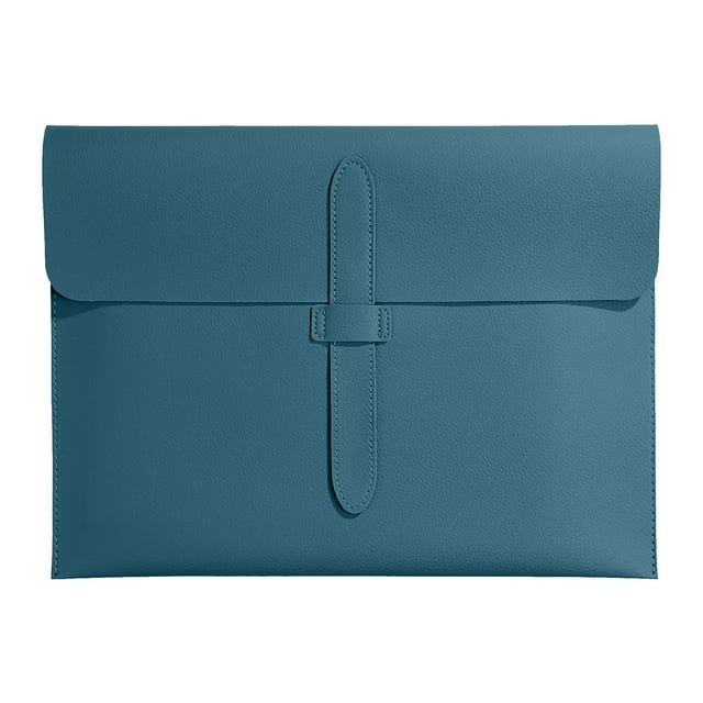 Dvruxg Leather File Bag – Thickened Waterproof Document Folder for Contracts & Business Files, Portable Briefcase Folder for Office, Travel & Meeting