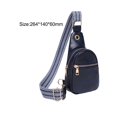 thumbnail image 3 of Bag Women Crossbody Backpack Chest Bag Adjustable Shoulder Strap Versatile Blue, 3 of 8