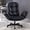 Black, variant on amseatec Criss Cross Chair with Armrests & Wheels for Cross-Legged Sitting, Comfortable Adjustable Swivel Office Desk Chair –PU Leather Vanity Chair for Home, Makeup and Bedroom (Black)