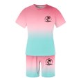 thumbnail image 3 of UANWENN Tenue Décontractée d'Été pour Hommes T-Shirt à Manches Courtes Col Rond avec Shorts Ensemble Imprimé Extensible Confortable pour Usage Quotidien Costumes Formels Smoking Mandarin pour Hommes Costumes de Fête pour Hommes Ensembles de Vêtements pour Hommes, 3 of 3