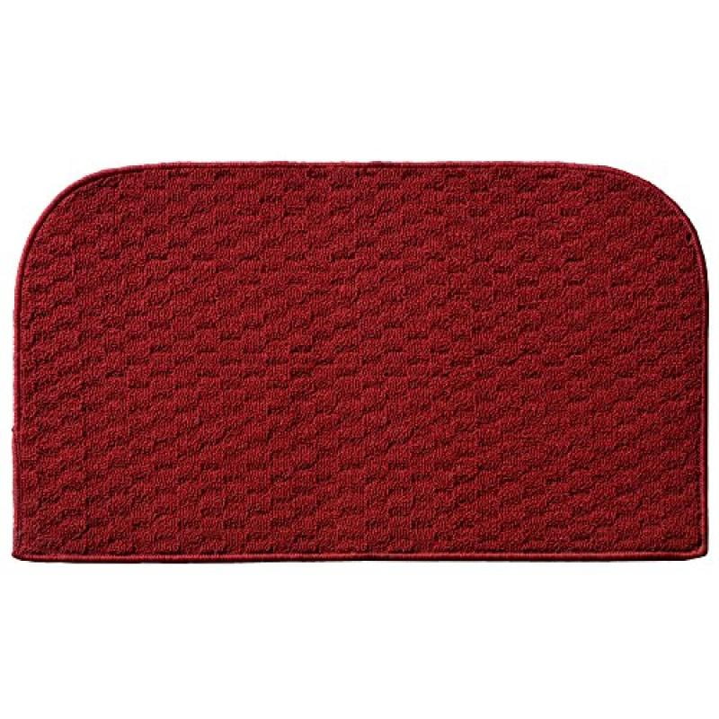 Garland Rug Town Square Solid Chili Pepper Red 18"x30" Kitchen Slice
