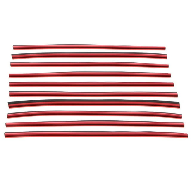 20cm DIY Línea de tira decorativa Interior Exterior Moldura Ajuste rojo Cola Tira decorativa de salida de CA del coche