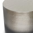 thumbnail image 4 of Allora Contemporary 19" Metal Side Table in Silver Ombre, 4 of 6