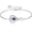Feb-Amethyst Purple, variant on Infinity Heart Birthstone Bracelet 925 Sterling Silver Forever Love with Birthstone Adjustable Bracelet for Anniversary Birthday Women Gifts