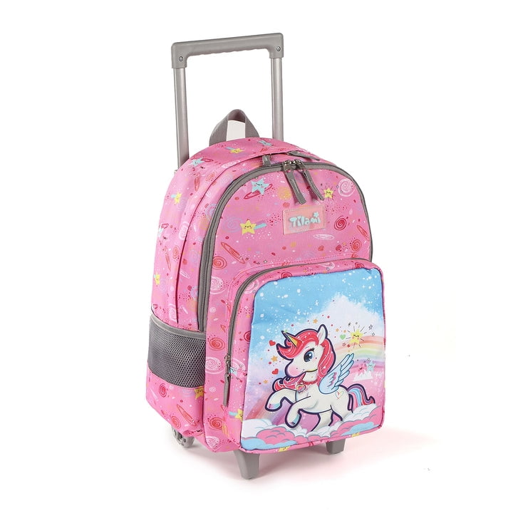 Buy Tilami Pink Unicorn 18 inch Double Handle Rolling Backpack,pink ...