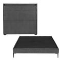 thumbnail image 1 of Recámara Matrimonial Trinity Wing Dark Grey con Cabecera + Base Cama Slim, 1 of 8